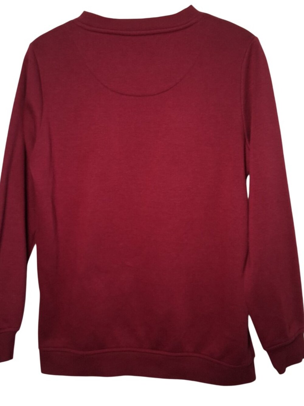 Rolling Stones Sweatshirt Women M Maroon Cherry Tongue And Lips Rock Band Shirt - Picture 3 of 13
